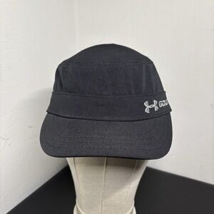 Under Armour Golf Cap Military Style Hat Black Womens OSFM Strapback Heat Gear